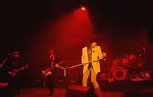 The Quireboys performing in the Hammersmith Odeon venue in London, 7 April 1993
