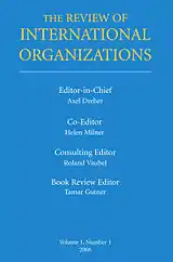 The Review of International Organizations Cover
