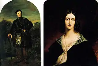 Campbell Drummond Riddell and his wife Caroline Stuart Riddell (née Rodney. Built Lindsay, Darling Point in 1834)