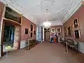 The Room with rulers, which includes portraits of a young Paul I of Russia, Francis I Holy Roman emperor, Maria Theresa, Friedrich II of Prussia, Stanislaus Augustus of Poland, Duke Peter of Courland, Peter III, Catherine the Great and others
