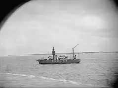 Lightvessel on Crosby station during WW2