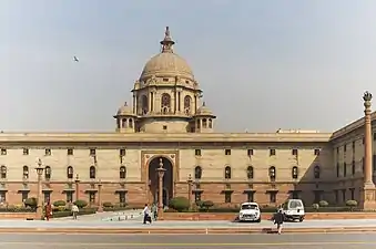 The Secretariat Building Dome in New Delhi, India