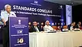 Desiraju addressing a CII standards conclave, New Delhi 2015
