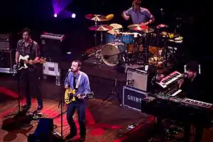 The Shins performing for an episode of Austin City Limits in March 2012
