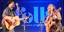 The Small Glories perform at the Folk Alliance International conference in Kansas City (2023)