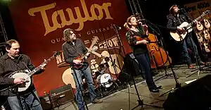 The SteelDrivers performing on the Taylor Guitars showroom stage, on January 22nd, 2015.