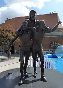 Statue of the Three Degrees by Graham Ibbeson, in West Bromwich New Square