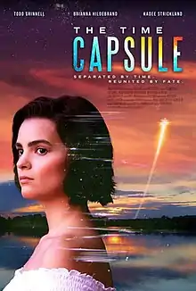 A poster featuring a woman in the foreground and a comet in the background.