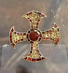 Pectoral cross from the Trumpington bed burial