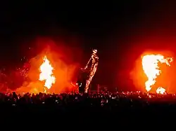 The Weeknd, uno de los artistas más escuchados presentándose en el Foro Sol en 2023. Fotografia por Ludovic Delot