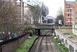 The West London line at Fulham