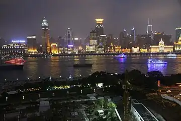 The bund at night from Pudong