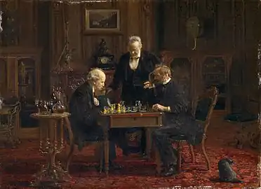 Image 31Thomas Eakins, 1876, The Chess Players (from Chess in the arts)