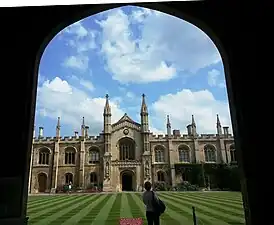 The entrance to the college