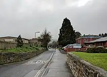 The entrance to the Honiton Community College campus on School Lane, Honiton