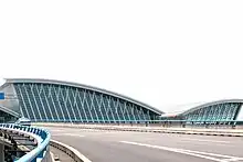 The S1 Yingbin Expressway goes into the airport.