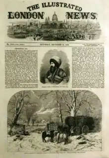 Shamil (front page). Illustrated London News of December 24, 1859.