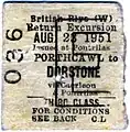 One of the last original tickets railway tickets