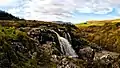 a view of the upper cascade of the Loup of Fintry waterfalls