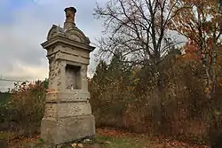 Monument dedicated to Alexander III of Russia in Pullapää, part of Nõmme village.