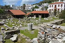 The ruins of the Mausoleum at Halicarnassus