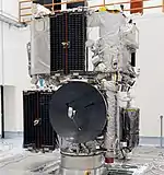 STEREO probes stacked at Astrotech in Florida  August 11, 2006