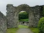 The west doorway to Strata Florida Abbey, Ceredigion