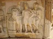 Bas-Relief (on bottom of stage), theater