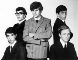 The Box Tops in 1967 (clockwise from left): Bill Cunningham, Danny Smythe, Alex Chilton, Gary Talley, John Evans