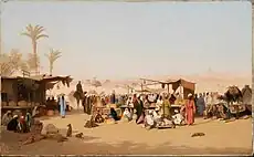 Market scene in Cairo (1864)
