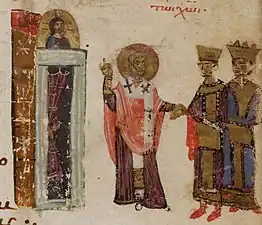 in the Theodore Psalter (1066)