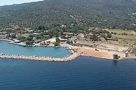 Aerial view of Thermi port