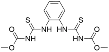 Chemical structure of thiophanate-methyl.