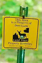 Boundary sign