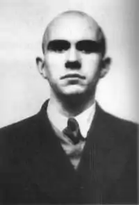 SS-Oberscharführer Thomas Haller Cooper (British mugshot, 1945)