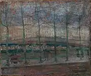 Les Bouquinistes (Paris) (oil on canvas, 1907).