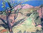 Montagne rose avec un arbre au premier plan (Pink Mountain with a Tree in the Foreground, 1912) - Museum of Corsican Ethnography, Bastia.