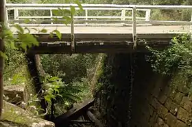 Thomas James Bridge, on the northern bank of the Hawkesbury River at Wisemans Ferry, the oldest bridge on the Australian mainland still to carry vehicular traffic