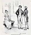 Pride and Prejudice, page 15: "She is tolerable."