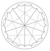 Adjusting to tiling by triangles with angles π/5, π/10, π/10