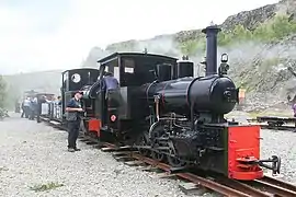Visiting Hudswell Clarke steam locomotive
