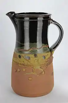 Thrown jug by Michael Casson