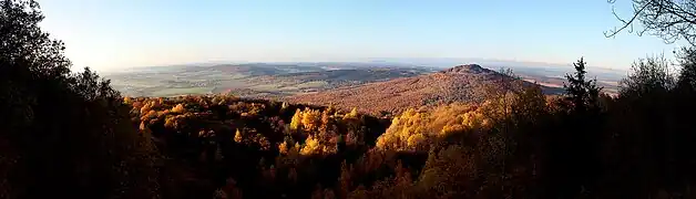 View of Thuringia from the Großer Gleichberg