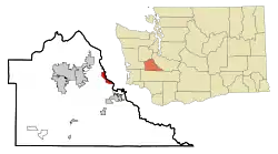 Location of Nisqually Reservation, Washington