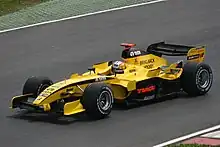 Tiago Monteiro qualifying at the 2005 Canadian Grand Prix.