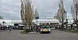 The 1988-opened bus transit center viewed from its southwest end in 2012