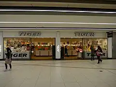 Tiger in Kings Mall shopping arcade