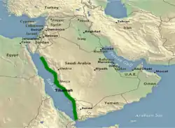 Location of Tihamah