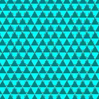 Triangular tiling (ignoring colors: p6m)