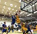 UNBC Timberwolves men's basketball team playing the UBC Okanagan Heat